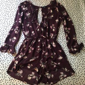 American Eagle Floral Romper